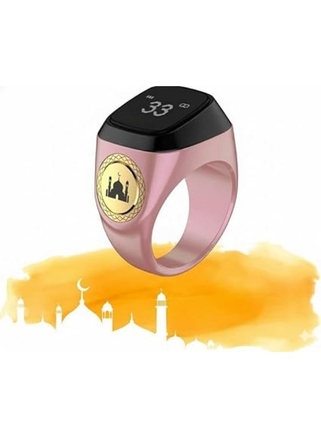 Smart electronic ring for tasbih designed to meet the needs of Muslims for tasbih reminders and prayer times. - Image 5